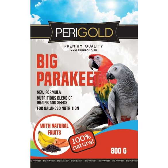 Perigold Large Parrots Fruit&Veggies Food 800g