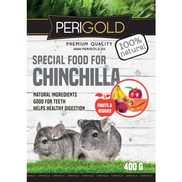 Perigold Chinchilla Fruit&Veggies Food 400g