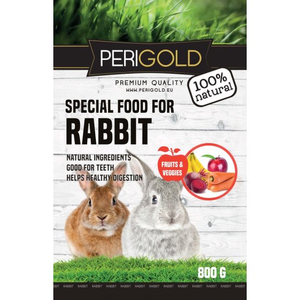 Perigold Rabbit Fruit&Veggies Food 800g