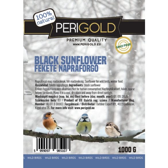 Perigold Black sunflower seeds 1kg